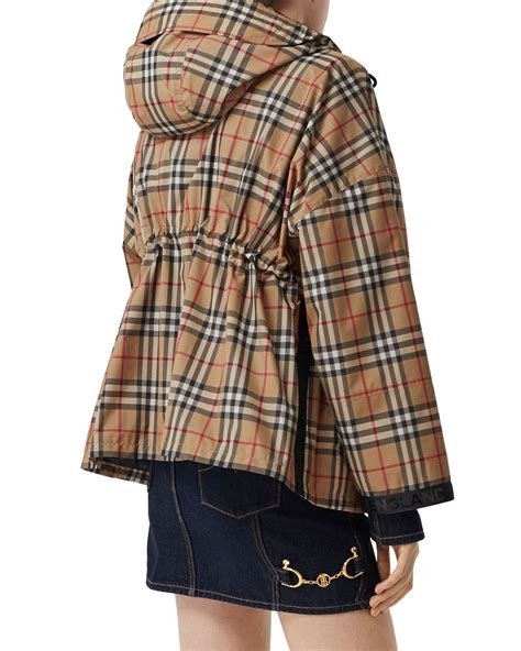 burberry logo tape hooded jacket|Burberry hooded jacket women's.